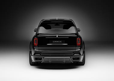 Black Rolls Royce Cullinan Rear View
