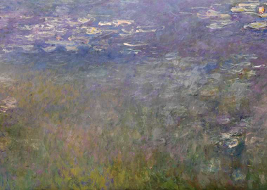 Water Lilies Impressionist Painting