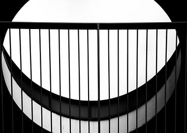 Black and White Abstract Railing
