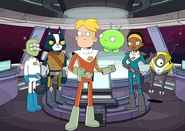 Final Space Cartoon Characters Group Shot