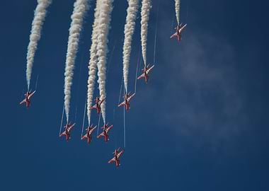 Red Arrows Formation at Blackpool Air Show 2025
