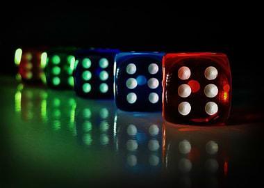Colorful Dice Row