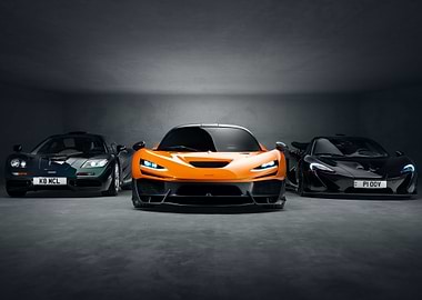 McLaren Supercar Trio in Garage