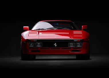 Red Ferrari Front View