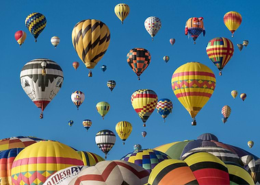 Hot Air Balloons in Flight