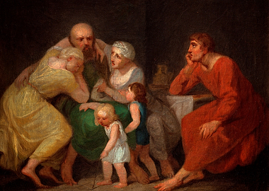 Classical Painting of a Family Scene