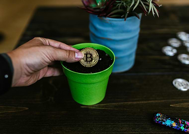 Bitcoin Growing in a Pot