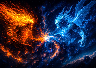 Fire and Ice Elemental Clash