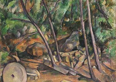 Forest Interior by Paul Cézanne