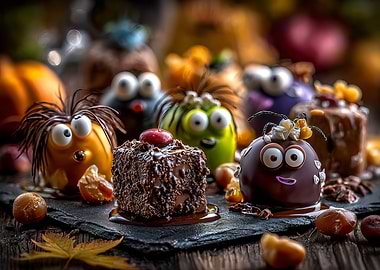 Whimsical Halloween Desserts with Googly Eyes