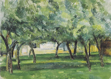Green Trees Landscape Painting