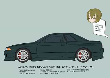 Miyu's 1990 Nissan Skyline R32 GTS-T