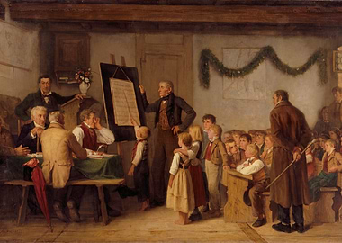 Classroom Scene Painting