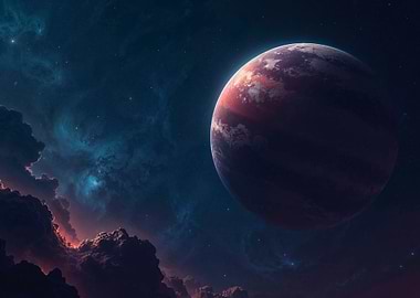 Exoplanet in a Nebula