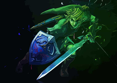 Link from Legend of Zelda artwork