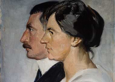 Double Portrait Painting of a Couple