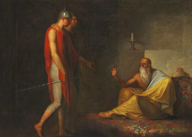 Ancient Scene with Soldiers and Elder
