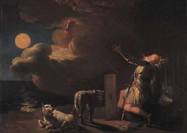 Ossian invoking the spirits painting