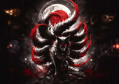 Nine-tailed Fox Digital Art