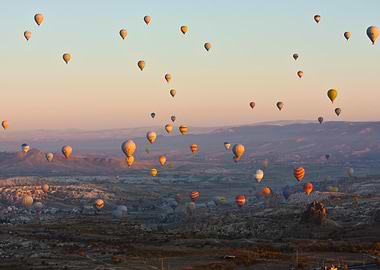 Hot Air Balloons at Sunrise