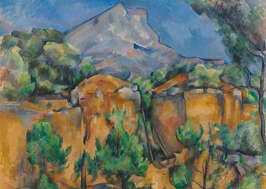 Mont Sainte-Victoire landscape painting