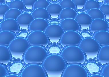 Blue Barm - Spheres Pattern