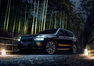 BMW X7 in Bamboo Forest