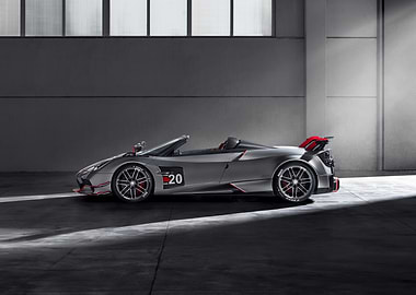 Silver Pagani Huayra Roadster BC