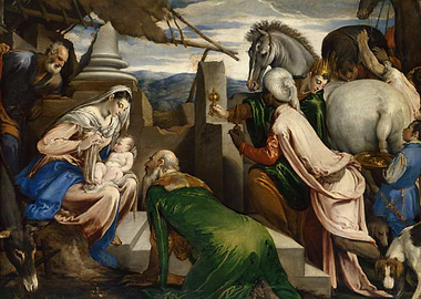 Adoration of the Magi Painting