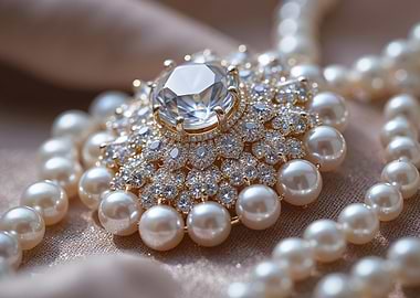 Elegant Pearl and Diamond Jewelry