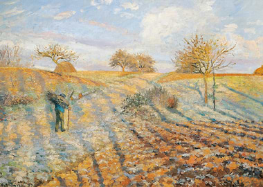 Hoar Frost (Gelée Blanche) — Camille Pissarro, 1873