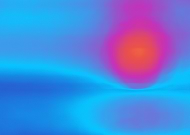 Abstract Gradient Landscape with Pink Glow