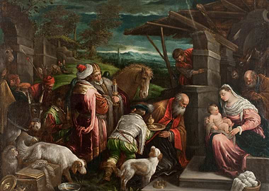 Adoration of the Magi Painting