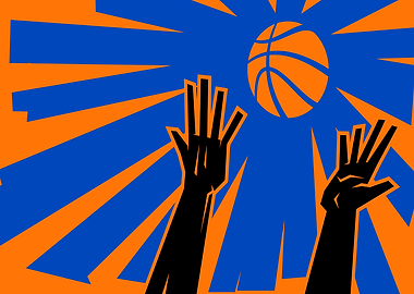 Basketball Action Graphic