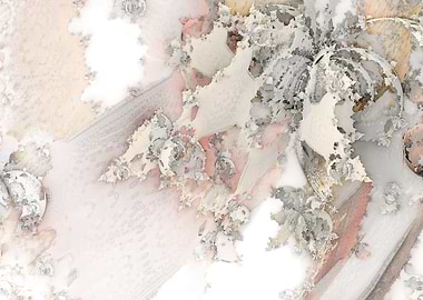 Avalanche - Abstract Fractal Art in Pale Colors