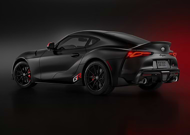 Black Toyota Supra GR Rear View