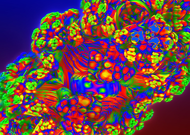 Bad For The Eyes - Abstract Colorful Fractal Structure