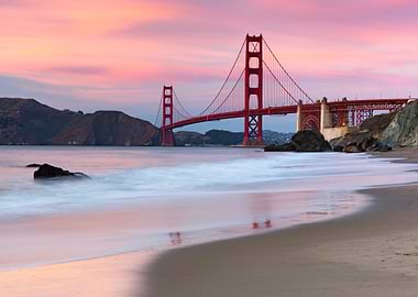 golden gate bridge at sunset