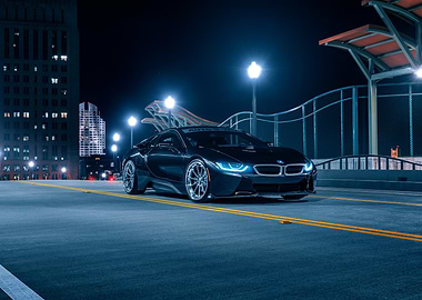 BMW i8 at Night
