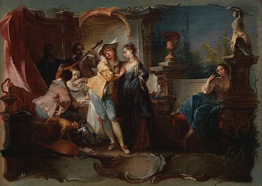 Rococo Era Gathering Painting