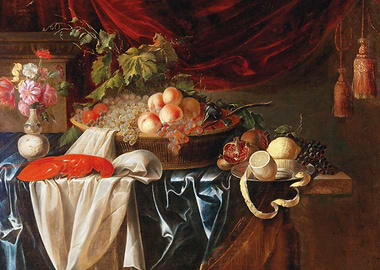 Still Life with Lobster and Fruit