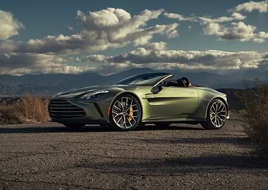 Aston Martin Vantage Roadster in Desert