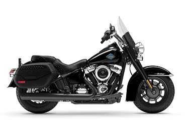 Black Harley-Davidson Heritage Classic Motorcycle