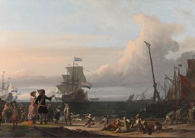 Dutch Ships Arriving at the Coast