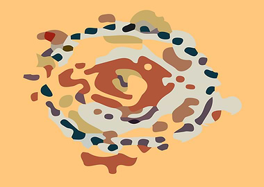 Abstract Swirl in Earth Tones