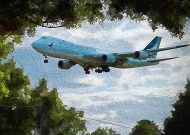 747 In the trees