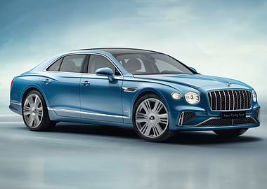 Blue Bentley New Flying Spur