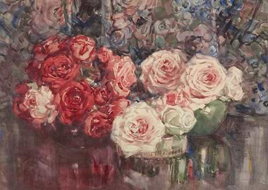 Floral Still Life Watercolor Painting