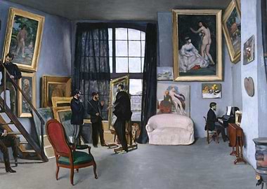 Bazille's Studio by Frédéric Bazille