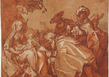 Adoration of the Magi Drawing